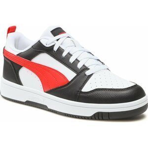 Sneakersy Puma Rebound V6 Lo Jr 393833 04 Puma White-For All Time Red-Puma Black