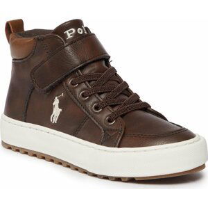 Kotníková obuv Polo Ralph Lauren Jaxson Ps RF104243 Chocolate/Cream