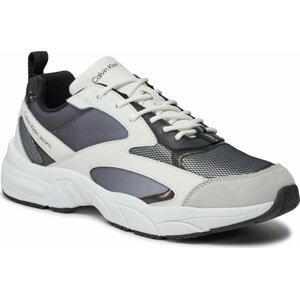 Sneakersy Calvin Klein Jeans Retro Tennis Low Mix In Sat YM0YM00877 Black/Bright White 0GM