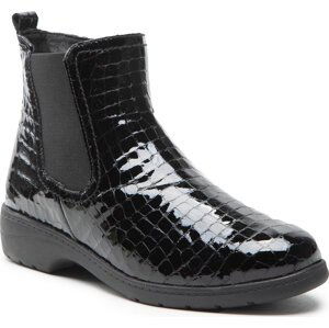 Polokozačky Caprice 9-25355-29 Black Croco Pa 065