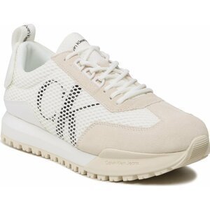 Sneakersy Calvin Klein Jeans Toothy Runner Mesh YM0YM00685 White/Creamy White 0K6