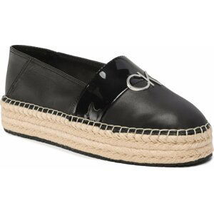 Espadrilky Calvin Klein Flatform Espadrille W/Hw HW0HW01619 Ck Black BEH