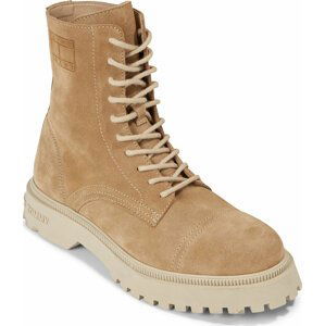 Kotníková obuv Tommy Jeans Tjm Casual Boot Suede EM0EM01336 Sandalwood RBT