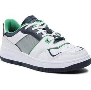 Sneakersy Tommy Jeans Basket Mesh EM0EM01166 Coastal Green LY3