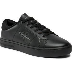 Sneakersy Calvin Klein Jeans Classic Cupsole Low Laceup Lth YM0YM00864 Triple Black 0GT