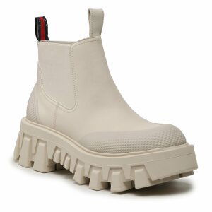 Kotníková obuv s elastickým prvkem Tommy Jeans Rubber Rain EN0EN02234 Bleached Stone AEV