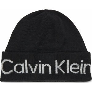 Čepice Calvin Klein Logo Reverso Tonal Beanie K60K611151 Ck Black BAX