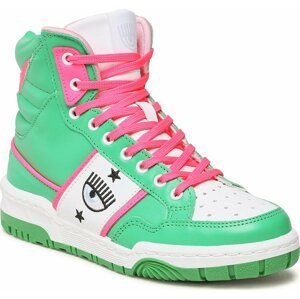 Sneakersy Chiara Ferragni CF3114-078 Green/Pink Fluo