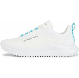 Sneakersy Calvin Klein Jeans Eva Runner Laceup Mesh YM0YM00811 Bright White/Blue Atoll 03A