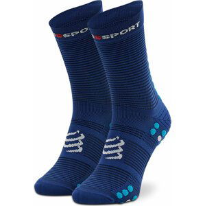 Klasické ponožky Unisex Compressport Pro Racing Socks V4.0 Run High XU00046B_533 Tmavomodrá