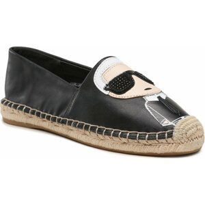 Espadrilky KARL LAGERFELD KL80111A Black Lthr