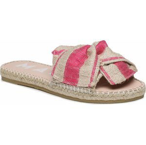 Espadrilky Manebi Sandals With Knot G 4.5 JK Bold Pink Stripes On Natural