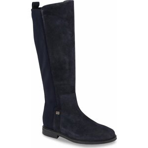 Kozačky ve vojenském stylu Tommy Hilfiger Tommy Essentials Longboot FW0FW07476 Space Blue DW6