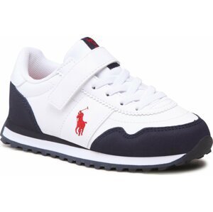 Sneakersy Polo Ralph Lauren Train 89 Pp Ps RF104135 White Tumbled/Navy Micro w/ Red PP