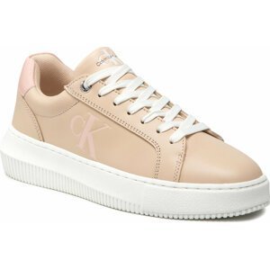 Sneakersy Calvin Klein Chunky Cupsole Laceup Low Ess YW0YW00807 Tuscan Beige/Pink Blush 0GD