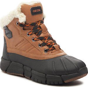 Kozačky Geox J Flexyper Boy B Abx J269XE 0ME50 C0034 M Cognac/Black