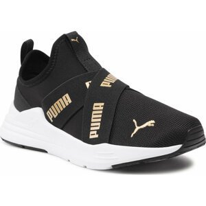 Sneakersy Puma Wired Run Slip On Jr 381993 02 Puma Black/Puma Team Gold