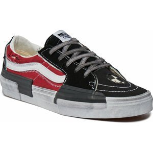 Sneakersy Vans Sk8-Low Reconstruct VN0009QS4581 Black/Red