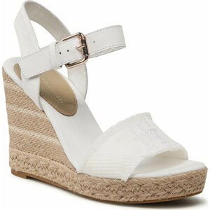 Espadrilky Tommy Hilfiger Ecru Denim Wedge Sandal FW0FW07191 Ecru Denim YBL