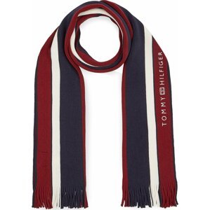 Šál Tommy Hilfiger Corporate Raschelle Scarf AM0AM11493 Space Blue DW6