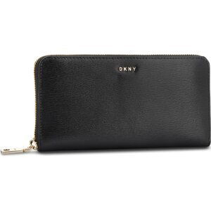 Velká dámská peněženka DKNY Bryant New Zip Around R8313658 Blk/Gold BGD