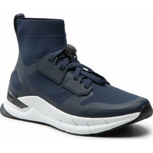 Sneakersy Calvin Klein Recycled High-Top Sock Trainers HM0HM00760 Navy/Medium Charvoal 0G0