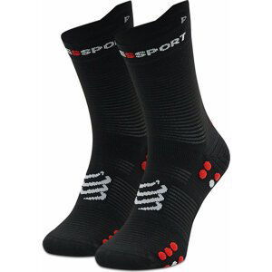 Klasické ponožky Unisex Compressport Pro Racing Socks V4.0 Run High XU00046B_906 Black/Red