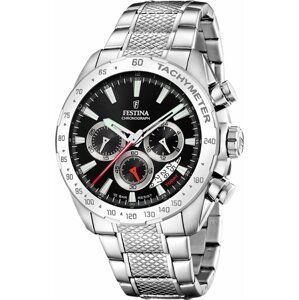 Hodinky Festina Timeless Chronograph 20668/4 Black/Silver