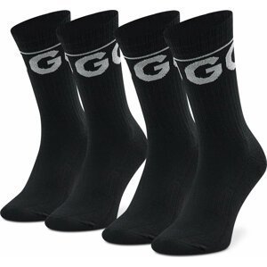 Sada 2 párů vysokých ponožek unisex Hugo Iconic 50468419 001