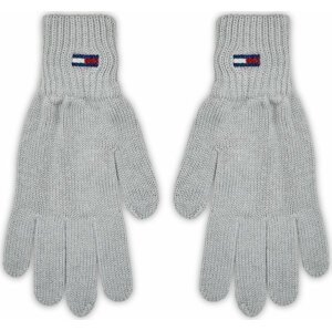 Dámské rukavice Tommy Jeans Tjw Flag Gloves AW0AW15480 Silver Grey P03