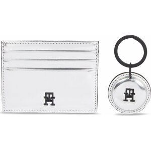 Dárková sada Tommy Hilfiger Imd Cc Holder And Key Fob AM0AM11633PE6 Silver PE6