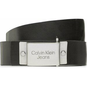 Pánský pásek Calvin Klein Jeans Plaque Lthr Belt 40mm K50K510474 BDS