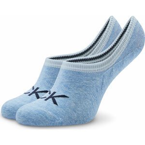 Dámské kotníkové ponožky Calvin Klein 701218773 Light Blue Melange 005