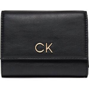 Velká dámská peněženka Calvin Klein Re-Lock Trifold Md K60K608994 Černá