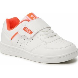 Sneakersy Fila C. Court Velcro Kids FFK0120.13197 White/Fiery Coral