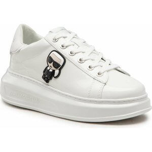 Sneakersy KARL LAGERFELD KL62530U White Textured Lthr