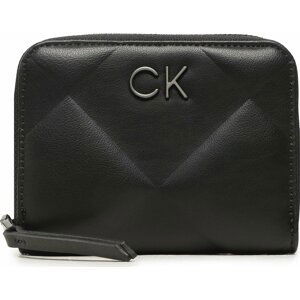 Velká dámská peněženka Calvin Klein Re-Lock Quilt Za Wallet Md K60K610785 Černá