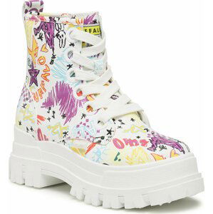 Turistická obuv Buffalo Aspha Lace Up Hi 1622282 White Graffiti