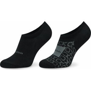 Sada 2 párů pánských ponožek Calvin Klein 701224114 Black 001