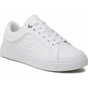 Sneakersy Tommy Hilfiger Casual Leather Cupsole Sneaker FW0FW07288 White YBS