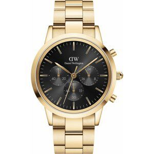 Hodinky Daniel Wellington Iconic Chronograph DW00100641 Gold/Gold