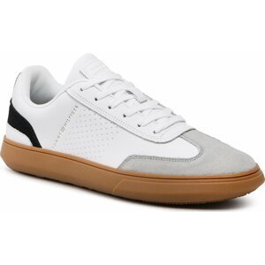 Sneakersy Tommy Hilfiger Corporate Seasonal Cup Leather FM0FM04491 White YBS