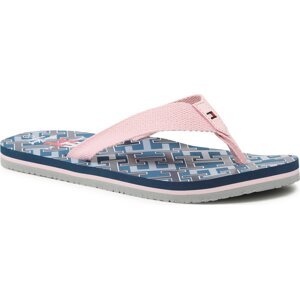 Žabky Tommy Hilfiger Logo Flip Flop T3A8-32786-0058 S Růžová