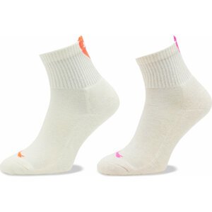 Sada 2 párů dámských nízkých ponožek Puma Women Heart Short Sock 2P 938020 Écru