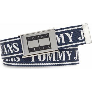 Pánský pásek Tommy Jeans Tjm Skater B Jacquard Belt 4.0 AM0AM11196 Tmavomodrá