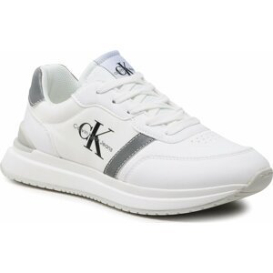 Sneakersy Calvin Klein Jeans Low Cut Lace-Up Sneaker V3X9-80580-1594 S White/Grey X092