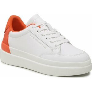 Sneakersy Tommy Hilfiger Feminine Sneaker With Color Pop FW0FW06896 White/Earth Orange 0K9