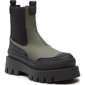 Kotníková obuv s elastickým prvkem Bronx 47427-R Black/Khaki 1795