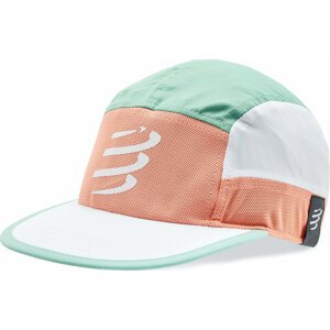 Kšiltovka Compressport 5 Panel Light Cap CU00097B Papaya Punch/Creme De Menthe 412