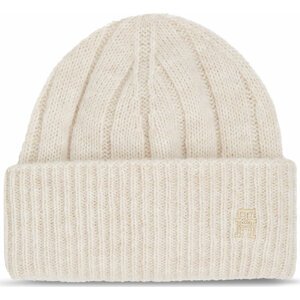 Čepice Tommy Hilfiger Th Timeless Beanie AW0AW15307 Cashmere Creme ABH